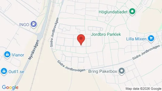 Lägenheter att hyra i Haninge - kort over placeringen