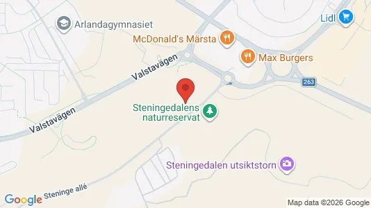 Lägenheter att hyra i Sigtuna - kort over placeringen