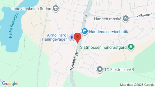 Lägenheter att hyra i Haninge - kort over placeringen