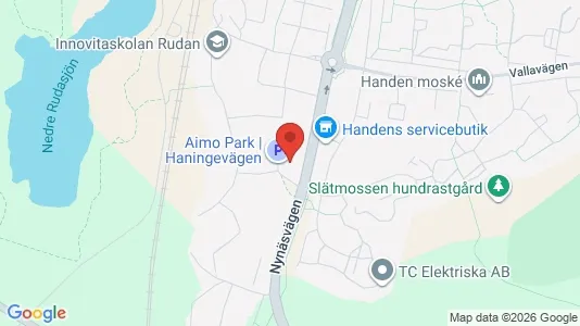 Lägenheter att hyra i Haninge - kort over placeringen