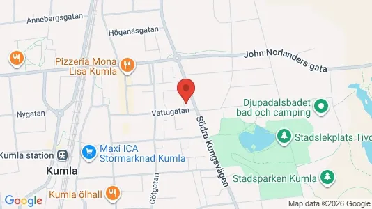 Lägenheter att hyra i Kumla - kort over placeringen