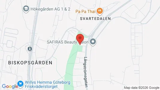 Lägenheter att hyra i Västra hisingen - kort over placeringen