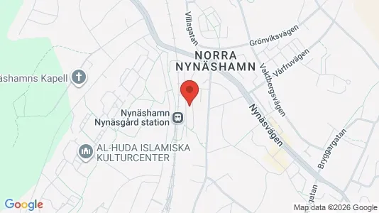 Lägenheter att hyra i Nynäshamn - kort over placeringen