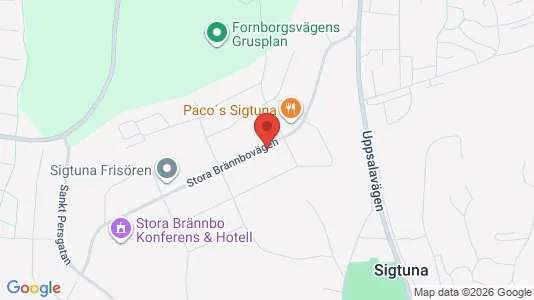 Lägenheter att hyra i Sigtuna - kort over placeringen
