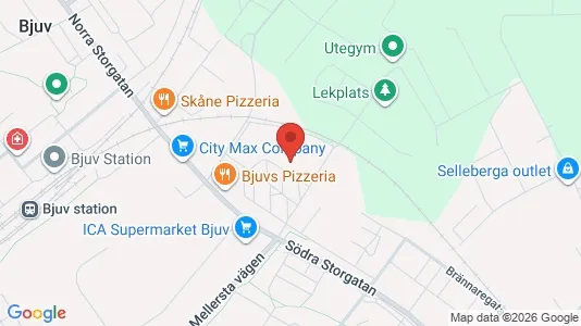 Lägenheter att hyra i Bjuv - kort over placeringen