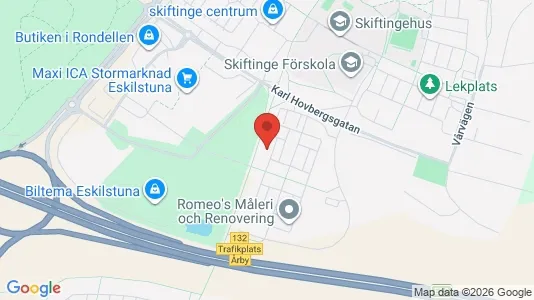 Lägenheter att hyra i Eskilstuna - kort over placeringen