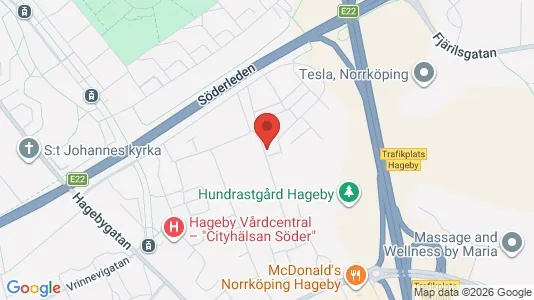 Lägenheter att hyra i Norrköping - kort over placeringen