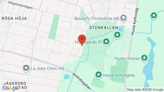 Lägenheter att hyra i Husie - kort over placeringen