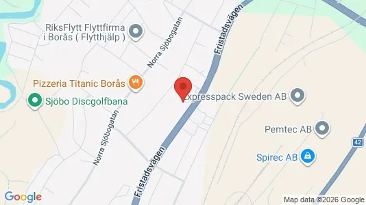 Lägenheter att hyra i Borås - kort over placeringen
