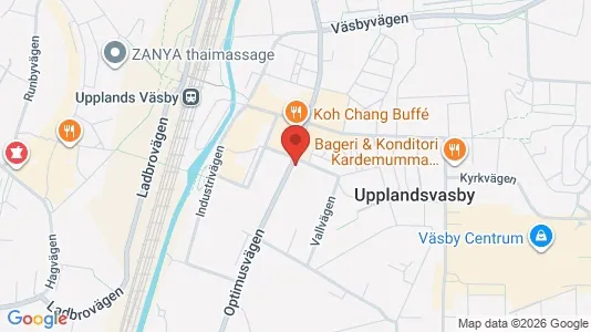 Lägenheter att hyra i Upplands Väsby - kort over placeringen