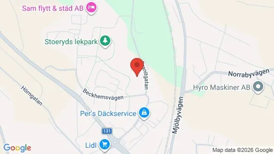 Lägenheter att hyra i Tranås - kort over placeringen