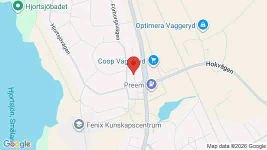 Lägenheter att hyra i Vaggeryd - kort over placeringen