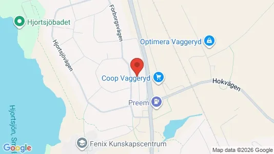 Lägenheter att hyra i Vaggeryd - kort over placeringen