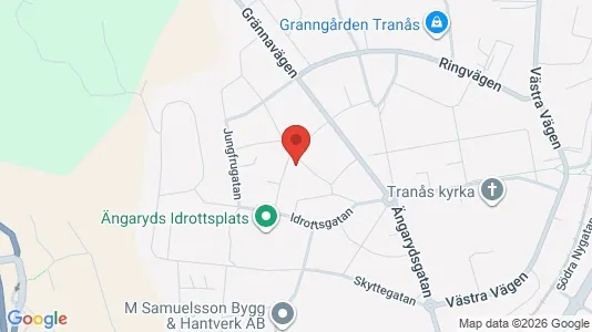 Lägenheter att hyra i Tranås - kort over placeringen