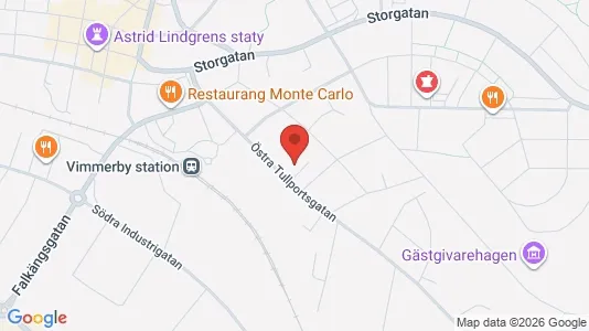 Lägenheter att hyra i Vimmerby - kort over placeringen