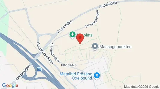 Lägenheter att hyra i Oxelösund - kort over placeringen