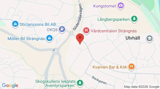 Lägenheter att hyra i Strängnäs - kort over placeringen