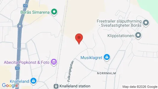 Lägenheter att hyra i Borås - kort over placeringen