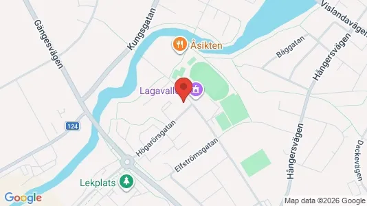 Lägenheter att hyra i Ljungby - kort over placeringen