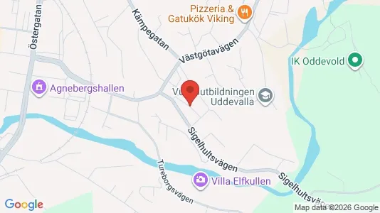 Lägenheter att hyra i Uddevalla - kort over placeringen