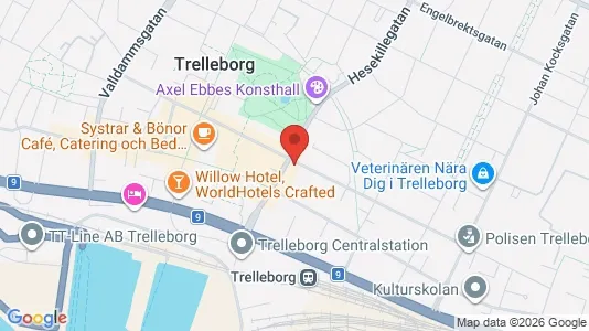 Lägenheter att hyra i Trelleborg - kort over placeringen