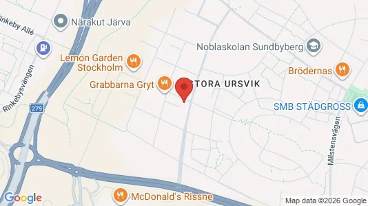 Lägenheter att hyra i Sundbyberg - kort over placeringen