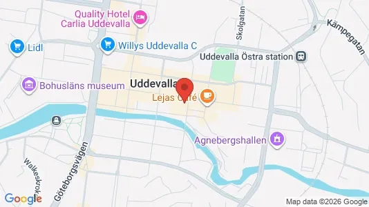 Lägenheter att hyra i Uddevalla - kort over placeringen