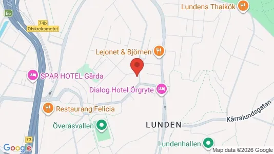 Lägenheter att hyra i Örgryte-Härlanda - kort over placeringen