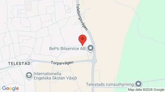 Lägenheter att hyra i Växjö - kort over placeringen
