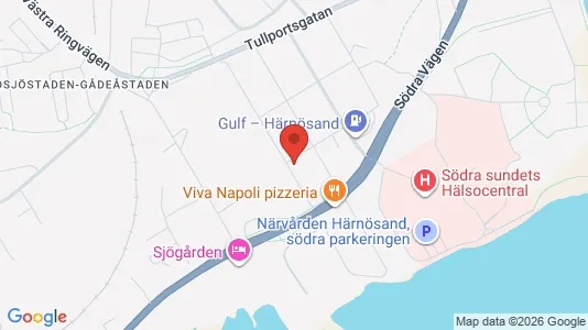 Lägenheter att hyra i Härnösand - kort over placeringen