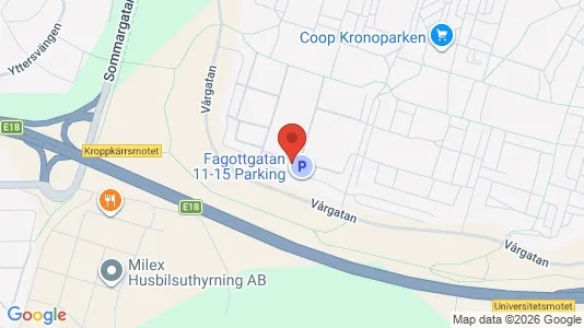 Lägenheter att hyra i Karlstad - kort over placeringen