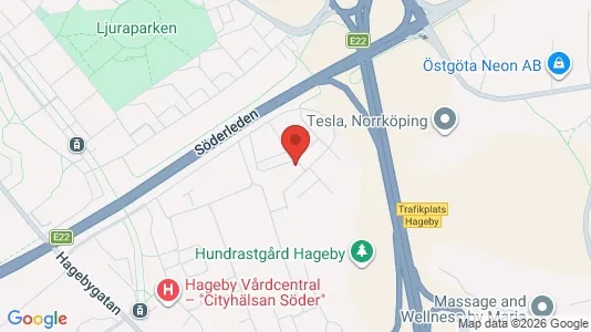 Lägenheter att hyra i Norrköping - kort over placeringen