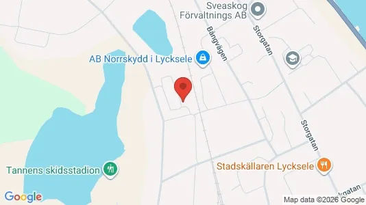Lägenheter att hyra i Lycksele - kort over placeringen