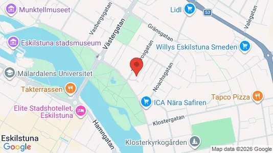 Lägenheter att hyra i Eskilstuna - kort over placeringen