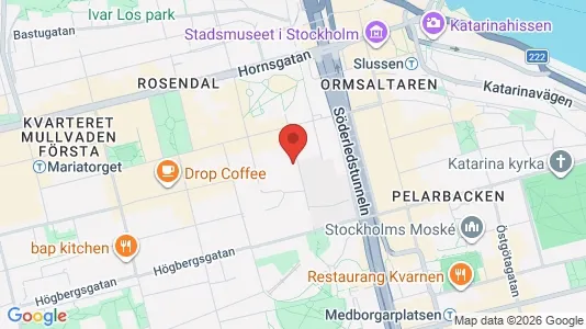 Lägenheter att hyra i Södermalm - kort over placeringen