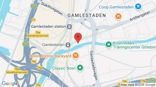 Lägenheter att hyra i Göteborg Östra - kort over placeringen