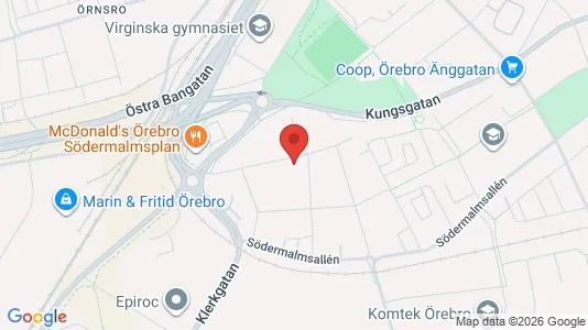 Lägenheter att hyra i Örebro - kort over placeringen