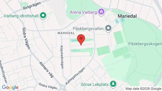 Lägenheter att hyra i Varberg - kort over placeringen