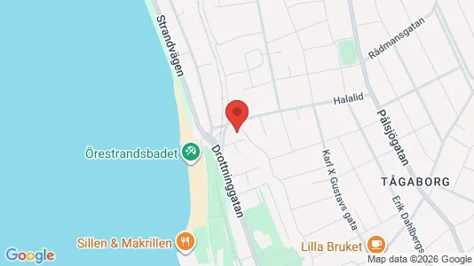 Lägenheter att hyra i Helsingborg - kort over placeringen