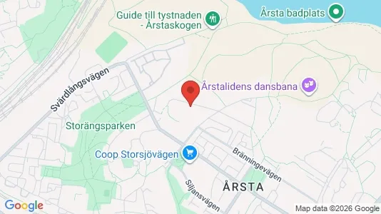 Lägenheter att hyra i Hammarbyhamnen - kort over placeringen