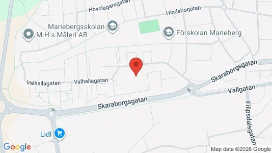 Lägenheter att hyra i Skara - kort over placeringen