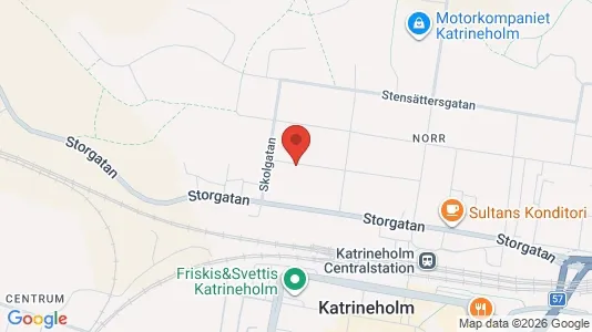 Lägenheter att hyra i Katrineholm - kort over placeringen