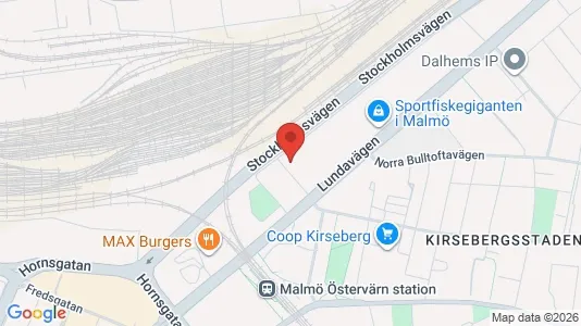 Lägenheter att hyra i Kirseberg - kort over placeringen
