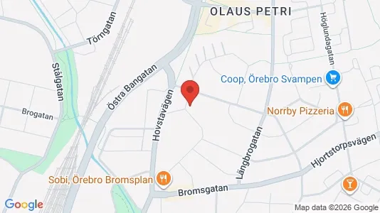 Lägenheter att hyra i Örebro - kort over placeringen