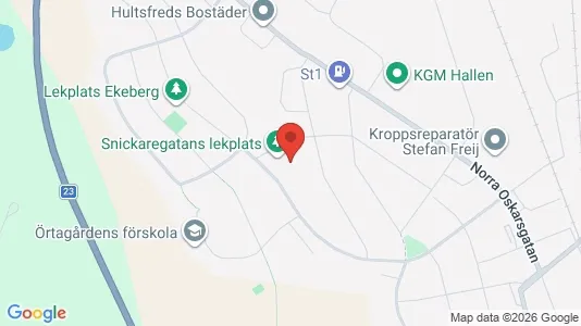 Lägenheter att hyra i Hultsfred - kort over placeringen