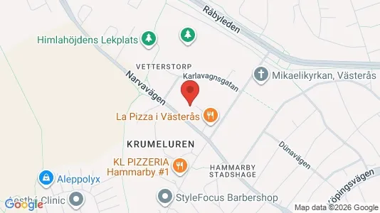 Lägenheter att hyra i Västerås - kort over placeringen