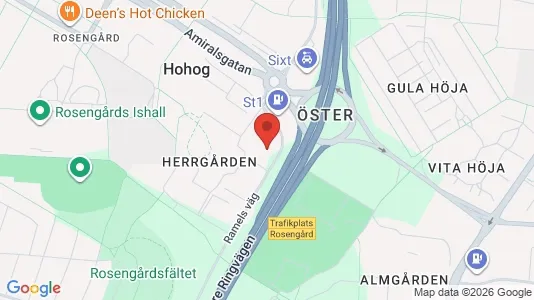 Lägenheter att hyra i Rosengård - kort over placeringen