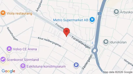 Lägenheter att hyra i Eskilstuna - kort over placeringen