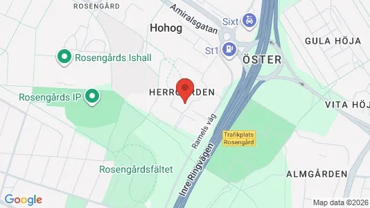 Lägenheter att hyra i Rosengård - kort over placeringen