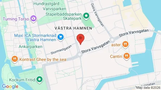 Lägenheter att hyra i Malmö Centrum - kort over placeringen